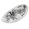 FEU ARRIERE SCOOT MILLENIUM ADAPTABLE PEUGEOT 50 LUDIX BLANC/CHROME ** (AMPOULE MIROIR)  -REPLAY-