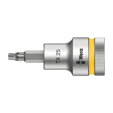 WERA 8767 HF ZYKLOP TORX SOCKET 1/2 Ø 25 mm Long 60 mm (Sold per unit)  -German tools for workshop.