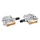 FLAT PEDAL FOR MTB- DOWNHILL - NEWTON -ALUMINIUM- SILVER 9/16" ON BEARINGS (PAIR)