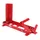BLOQUE/CALE/ETAU DE ROUE MOTO P2R AVANT REGLABLE COMPATIBLE ROUE 16 à 21" ACIER ROUGE (A FIXER SOL, REMORQUE)