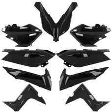 FAIRINGS/BODY PARTS FOR MAXISCOOTER YAMAHA 125-250-400 XMAX 2014>2017 GLOSS BLACK (10 PARTS KIT)  -P2R-