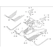 Protection centrale - Repose-pieds