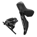 FREIN A DISQUE ROUTE HYDRAULIQUE DI2 SHIMANO 105 AVANT 2x12V. DI2 R7170 DOUBLE NOIR (LEVIER/MANETTE AVEC ETRIER BR-R7170+DURITE ASSEMBLE 1000mm) (OFFRE SPECIALE)