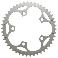 PLATEAU ROUTE 5BRA D.110 STRONGLIGHT DURAL 46DTS EXTERIEUR ARGENT TYPE SHIMANO 8/9V.