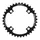 CHAINRING FOR E-BIKE - SINGLE 36teeth Ø104 BLACK TA E-SINGLE 4 ARMS ALU 7075 FOR BOSCH / BROSE / YAMAHA / GIANT / SHIMANO E-STEPS TA E-ONE