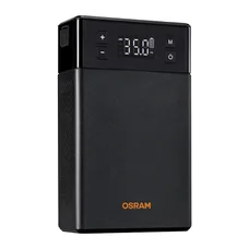 BOOSTER DE DEMARRAGE BATTERIE MOTO/MAXISCOOTER/VOITURE OSRAM BATTERY JUMPSTART 1000TI (12V, 12000 mAh) + FONCTION COMPRESSEUR, BOOST POUR BATTERIE COMPLETEMENT DECHARGEES ET BATTERIE EXTERNE