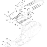 Protection centrale - Repose-pieds