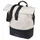 SACOCHE ARRIERE VELO LATERALE SAC BANDOULIERE BASIL COVE SHOPPER BLANC CASSE/NOIR DROIT/GAUCHE 14-16L FIXATION MIK HOOKS PORTE BAGAGE (36x14x29cm) AVEC POIGNEE FERMETURE PLIANTE IMPERMEABLE