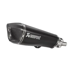POT MAXISCOOTER AKRAPOVIC POUR PIAGGIO 500 MP3 LT, HPE 2008>2020 (SILENCIEUX SEUL BLACK) (S-PI5SO1-HRAASSBL) (HOMOLOGUE CE)
