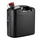JERRYCAN/BIDON ESSENCE/CARBURANT PRESSOL EN POLYETHYLENE NOIR AVEC BEC FLEXIBLE 20L (AVEC GRADUATION)