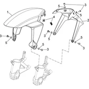 Carrosserie av. - Garde-boue AV