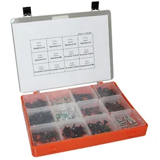 VIS DE CARROSSERIE/CARENAGE/CAPOTAGE AVEC AGRAFE (COFFRET 150 PIECES)