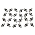VIS CREUSE TENDEUR DE CABLE VELO M10 L11,5mm FENDUE ALU ARGENT (SACHET DE 25 PIECES)
