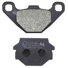 BRAKE PADS SET (2 pads) -  NEWFREN FOR PEUGEOT DJANGO 125 ALLURE-EVASION-SPORT 2014> / KYMCO 125 AGILITY 2008>2012  (L 85mm / 56mm - H 43mm / 37mm - P 8mm / 10.2mm)  (FD0073BE)  (ELITE ORGANIC)