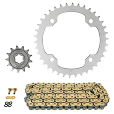 KIT CHAINE ADAPTABLE YAMAHA 350 YFM R RAPTOR 2004>2013, YFM RAPTOR 2004  520  13x38  (DIAM COURONNE 125/145/10.5)  (DEMULTIPLICATION ORIGINE)  -AFAM-