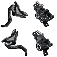 FREIN A DISQUE MAGURA MT TRAIL SPORT 1DOIGT NOIR AVANT (4PISTONS) ET ARRIERE (2PISTONS) (KIT LEVIERS + ETRIERS)