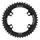 PLATEAU ROUTE 4BRA D.110 POUR SHIMANO ULTEGRA R8100/8170 DURA-ACE R9200/9270 105 R7100 TA X110 44DTS EXTERIEUR NOIR 12V.  (PENSER A COMMANDER LE KIT INTRAVIS CORRESPONDANT)
