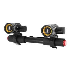 HEADLIGHT FOR E-SCOOTER XIAOMI - (2 SPOTLIGHTS) LEDS RECHARGEABLE USB (adjustable with bracket)  -SELECTION P2R-