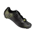 CHAUSSURE ROUTE GES ROADSTER2 NOIR/JAUNE T45 FIXATION MICROCLIP ATOP/VELCRO COMPATIBLE LOOK/SHIMANO (PAIRE)