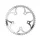 PLATEAU ROUTE 5BRA D.110 TA ZEPHYR 46DTS EXTERIEUR ARGENT ALU 7075 TYPE SHIMANO 9/10V.