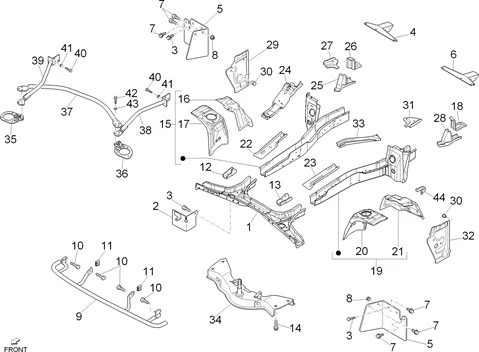 Châssis/caisse avant