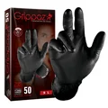 WORK SHOP GLOVES NITRILE "FISH SCALE" - CHEMICALS, OILS, FUELS RESISTANT - BLACK   EURO 9 (L)  (25 PAIRS IN BOX)
