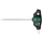 CLE TORX MANCHE EN T WERA 467 HEX PLUS T10x100mm NOIR/VERT (VENDU A L'UNITE)  -MARQUE ALLEMANDE POUR LES ATELIERS-