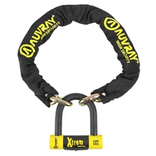 ANTITHEFT- CHAIN LOCK AUVRAY XTREM 1.00 M - Ø 13.5 mm + U LOCK XTREM MEDIUM (FULL SRA APPROVED)