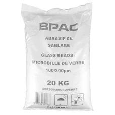 ABRASIF MICROBILLE DE VERRE 100-300 MICRONS POUR CABINE DE SABLAGE (SAC 20 Kg) (SABLEUSE)
