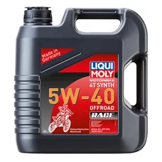 HUILE MOTEUR 4 TEMPS LIQUI MOLY MOTO OFFROAD RACE 4T 5W40  (4 L)  100% SYNTHESE