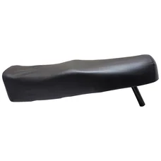 DUAL SEAT FOR MOPED ( WITH BRACKET AND SEAT POST) Ø25.5 FOR PEUGEOT 103 BLANC (L640 mm) (WITH PEUGEOT BRAND)  -SELECTION P2R-