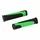 HAND GRIPS FOR MTB - NEWTON RUBBER BLACK/GREEN Lg125mm (PAIR)