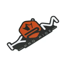 AUTOCOLLANT/STICKER KRM PRO RIDE 80x40 mm ORANGE (VENDU A L'UNITE)