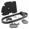 KIT ENTRETIEN MAXISCOOTER ADAPTABLE PIAGGIO 125 VESPA GTS 4T 2007>2015 PLAQUETTE ORGANIQUE (PACK 7 PIECES) -SELECTION P2R STANDARD