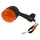 TURN SIGNAL FOR 50cc MOTORBIKE BULTACO 50 ASTRO, LOBITO 1999>/DAELIM 50 E FIVE, S FIVE 2006>/DERBI 50 GPR 1997>2001 ORANGE/BLACK FRONT/RIGHT + REAR/LEFT (CEE APPROVED)  -SELECTION P2R-
