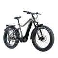 VELO ELECTRIQUE/VAE VTT FAT BIKE 26 LEADER FOX BRASA ARGENT 11V MOTEUR CENTRAL PANASONIC GX ULTIMATE 36V 90Nm BATTERIE 20Ah (18'' - H45,7cm - TAILLE M - POUR ADULTE DE 165cm à 178cm)