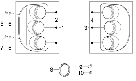 Eclairages arriere - clignotants