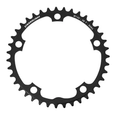 CHAINRING FOR ROAD BIKE-5 arms- 39T. Ø130 "INNER" DURAL BLACK STRONGLIGHT(SHIMANO TYPE 8/9 Speed)