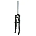 FORK- FOR TREKKING BIKE 28 " 700X35 ZOOM 730 ALUMINIUM- COIL/ELASTOMER - BLACK- TRAVEL: 50mm THREADLESS STEERER Ø 1"1/8-28,6 OUTER - .FOR Disc brake or V brake.