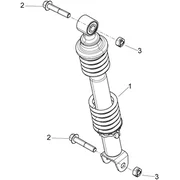 Suspension arrière - Amortisseur/s