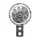 AVERTISSEUR/KLAXON CYCLO 12V DIAM 66mm 105DB CHROME  -SELECTION P2R-
