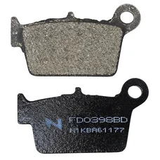 PLAQUETTE DE FREIN NEWFREN POUR BETA 50 RR 2005> AR, 125 URBAN 2008> AR, 50 MOTARD ALU AM6 AR  (L 66mm - H 37mm - P  7.6mm)  (FD0398BD) (DIRT ORGANIQUE)