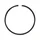 PISTON COMPRESSION RING-  "PIAGGIO GENUINE PART" 500 FUOCO, BEVERLY, MP3, X10  -833450-