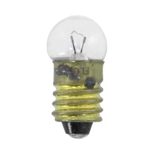 LIGHT BULB  6V  2W  FOOT E-10 - CLEAR (PARKING LIGHT) (SOLD PER UNIT)  -FLOSSER-