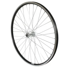 WHEEL FOR MTB- 26" P2R FRONT -ALUMINIUM- BLACK DOUBLE-WALLED - ALUMINIUM HUB - QUICK RELEASE