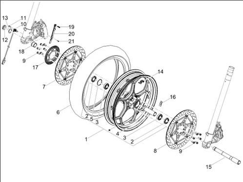 Roue avant