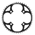 CHAINRING FOR MTB 4 ARMS - Ø104 TA CHINOOK TRIPLE 46 Teeth- External BLACK ALU FOR SHIMANO / SRAM / FSA 9 Speed.
