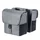 DOUBLE BAG FOR BICYCLE -REAR- BASIL GO 32L GREY -  ON CARRIER WITH VELCRO TAPES - COMPATIBLE MIK SYSTEM