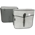 PANNIERS FOR BICYCLE - REAR - SPORFABRIC S14 STRAP FASTENING- GREY (Lg30xL11xH30) (PAIR)
