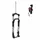 FOURCHE VTT 29 " ZOOM 868S A RESSORT NOIR REGLABLE/BLOCABLE AVEC MANETTE AU CINTRE DEB. 100MM POUR AXE TRAVERSANT BOOST 15-110 PIVOT LISSE CONIQUE 1''1/8-1"1/2 EXTERIEUR COMPATIBLE DISQUE